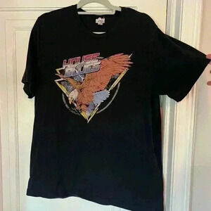 House Of Blues Bald Eagle Men's Large T Shirt Black Short Sleeve Music Patriot